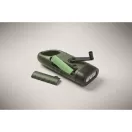 Lanterna solara cu dinam, Everestus, 2610E18563, 13.5x5x3 cm, ABS, Verde inchis