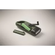   Lanterna solara cu dinam, Everestus, 2610E18563, 13.5x5x3 cm, ABS, Verde inchis