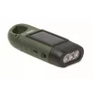 Lanterna solara cu dinam, Everestus, 2610E18563, 13.5x5x3 cm, ABS, Verde inchis