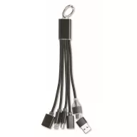   Cablu de incarcare, Everestus, 2610E17633, 20 cm, Aluminiu, Negru