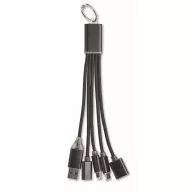   Cablu de incarcare, Everestus, 2610E17633, 20 cm, Aluminiu, Negru