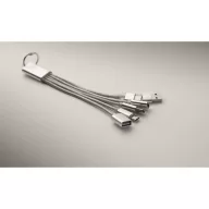   Cablu de incarcare, Everestus, 2610E17632, 20 cm, Aluminiu, Argintiu