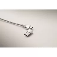   Cablu de incarcare, Everestus, 2610E17632, 20 cm, Aluminiu, Argintiu