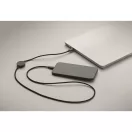 Cablu de incarcare, Everestus, 2610E17617, 60 W, 100 cm, Aluminiu, Negru