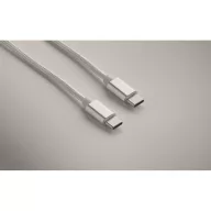   Cablu de incarcare, Everestus, 2610E17616, 60 W, 100 cm, Aluminiu, Alb