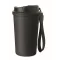 Cana de voiaj, Everestus, 2610E18505, 400 ml, Ø8.6x16 cm, Otel inoxidabil, Negru