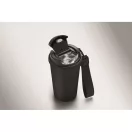 Cana de voiaj, Everestus, 2610E18505, 400 ml, Ø8.6x16 cm, Otel inoxidabil, Negru