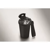   Cana de voiaj, Everestus, 2610E18505, 400 ml, Ø8.6x16 cm, Otel inoxidabil, Negru