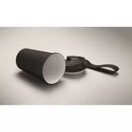   Cana de voiaj, Everestus, 2610E18505, 400 ml, Ø8.6x16 cm, Otel inoxidabil, Negru