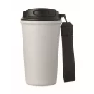Cana de voiaj, Everestus, 2610E18502, 400 ml, Ø8.6x16 cm, Otel inoxidabil, Alb