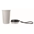 Cana de voiaj, Everestus, 2610E18502, 400 ml, Ø8.6x16 cm, Otel inoxidabil, Alb