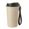 Cana de voiaj, Everestus, 2610E18504, 400 ml, Ø8.6x16 cm, Otel inoxidabil, Bej