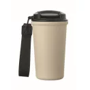 Cana de voiaj, Everestus, 2610E18504, 400 ml, Ø8.6x16 cm, Otel inoxidabil, Bej