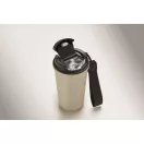 Cana de voiaj, Everestus, 2610E18504, 400 ml, Ø8.6x16 cm, Otel inoxidabil, Bej