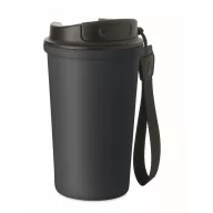   Cana de voiaj, Everestus, 2610E18503, 400 ml, Ø8.6x16 cm, Otel inoxidabil, Albastru marin francez