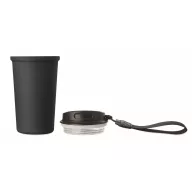   Cana de voiaj, Everestus, 2610E18503, 400 ml, Ø8.6x16 cm, Otel inoxidabil, Albastru marin francez