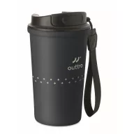   Cana de voiaj, Everestus, 2610E18503, 400 ml, Ø8.6x16 cm, Otel inoxidabil, Albastru marin francez