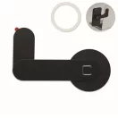 Suport purtabil pentru telefon, Everestus, 2610E18790, 13x5.6x0.6 cm, Aluminiu, Negru
