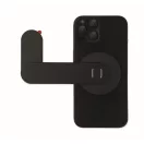 Suport purtabil pentru telefon, Everestus, 2610E18790, 13x5.6x0.6 cm, Aluminiu, Negru