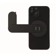   Suport purtabil pentru telefon, Everestus, 2610E18790, 13x5.6x0.6 cm, Aluminiu, Negru