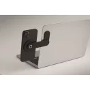 Suport purtabil pentru telefon, Everestus, 2610E18790, 13x5.6x0.6 cm, Aluminiu, Negru