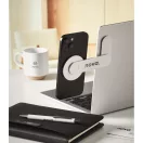 Suport purtabil pentru telefon, Everestus, 2610E18789, 13x5.6x0.6 cm, Aluminiu, Argintiu