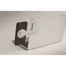 Suport purtabil pentru telefon, Everestus, 2610E18789, 13x5.6x0.6 cm, Aluminiu, Argintiu