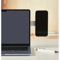   Suport purtabil pentru telefon, Everestus, 2610E18789, 13x5.6x0.6 cm, Aluminiu, Argintiu