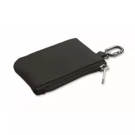   Portofel cu carabina, Everestus, 2610E18188, 11.5x7.5 cm, Poliuretan, Negru