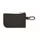 Portofel cu carabina, Everestus, 2610E18188, 11.5x7.5 cm, Poliuretan, Negru