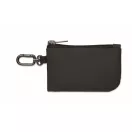 Portofel cu carabina, Everestus, 2610E18188, 11.5x7.5 cm, Poliuretan, Negru