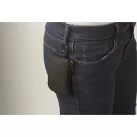   Portofel cu carabina, Everestus, 2610E18188, 11.5x7.5 cm, Poliuretan, Negru