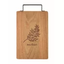 Tocator cu maner, Everestus, 2610E19145, Cu maner, 34x20x1.5 cm, Lemn, Natur