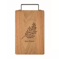   Tocator cu maner, Everestus, 2610E19145, Cu maner, 34x20x1.5 cm, Lemn, Natur