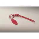 Breloc tag cu snur impletit, Everestus, 2610E18105, 21.5x3.2x1.3 cm, Poliester, Rosu