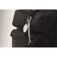   Breloc tag cu snur impletit, Everestus, 2610E18101, 21.5x3.2x1.3 cm, Poliester, Alb