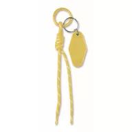   Breloc tag cu snur impletit, Everestus, 2610E18103, 21.5x3.2x1.3 cm, Poliester, Galben