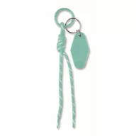   Breloc tag cu snur impletit, Everestus, 2610E18106, 21.5x3.2x1.3 cm, Poliester, Verde menta