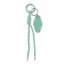Breloc tag cu snur impletit, Everestus, 2610E18106, 21.5x3.2x1.3 cm, Poliester, Verde menta