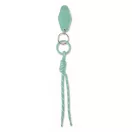 Breloc tag cu snur impletit, Everestus, 2610E18106, 21.5x3.2x1.3 cm, Poliester, Verde menta