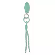   Breloc tag cu snur impletit, Everestus, 2610E18106, 21.5x3.2x1.3 cm, Poliester, Verde menta