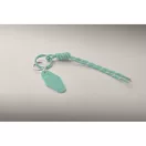 Breloc tag cu snur impletit, Everestus, 2610E18106, 21.5x3.2x1.3 cm, Poliester, Verde menta