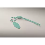   Breloc tag cu snur impletit, Everestus, 2610E18106, 21.5x3.2x1.3 cm, Poliester, Verde menta