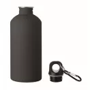 Sticla de apa, Everestus, 2610E18413, 500 ml, Cu carabina, Ø6.8x19.5 cm, Otel inoxidabil, Negru