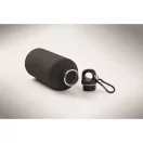 Sticla de apa, Everestus, 2610E18413, 500 ml, Cu carabina, Ø6.8x19.5 cm, Otel inoxidabil, Negru