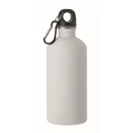  Sticla de apa, Everestus, 2610E18410, 500 ml, Cu carabina, Ø6.8x19.5 cm, Otel inoxidabil, Alb