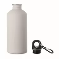   Sticla de apa, Everestus, 2610E18410, 500 ml, Cu carabina, Ø6.8x19.5 cm, Otel inoxidabil, Alb