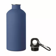   Sticla de apa, Everestus, 2610E18412, 500 ml, Cu carabina, Ø6.8x19.5 cm, Otel inoxidabil, Albastru regal