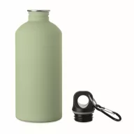   Sticla de apa, Everestus, 2610E18415, 500 ml, Cu carabina, Ø6.8x19.5 cm, Otel inoxidabil, Verde menta