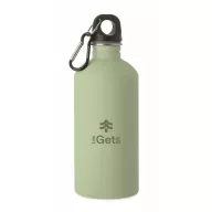   Sticla de apa, Everestus, 2610E18415, 500 ml, Cu carabina, Ø6.8x19.5 cm, Otel inoxidabil, Verde menta